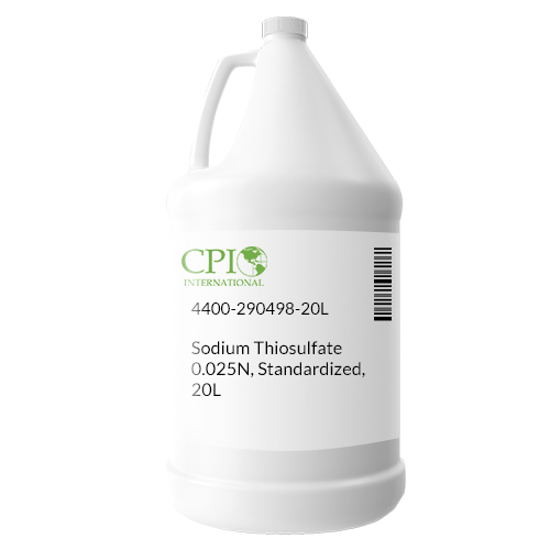 Sodium Thiosulfate 0.025N, Standardized, 1L