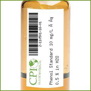 Phenol  Standard 10 mg/L ± 0.5 % in H2O     