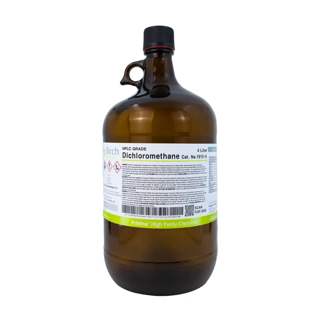 Dichloromethane, HPLC grade, >99.9%, 4 x 4L (Brand: Birch)