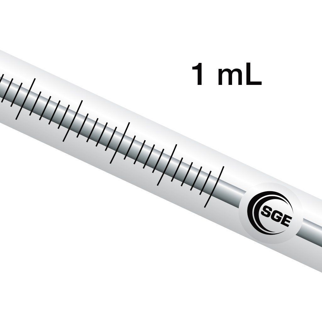 1 mL Removable Needle Syringe with GT Plunger & 5.1 cm 0.72 mm OD LC Needle