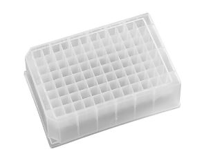 96-Well Deep Square Plate, 2mL/Well, Pyramid Bottom, 50/cs