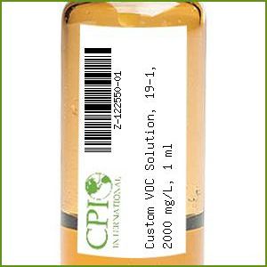 Custom VOC Solution, 19-1, 2000 mg/L, 1 ml