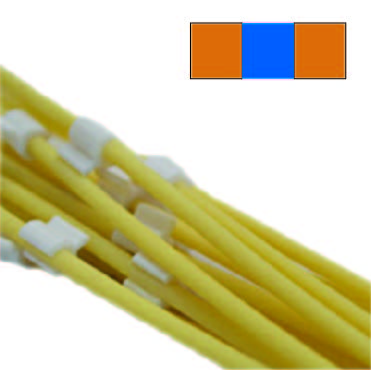 Flared 3-Stop Pharmaprene Pump Tubing, org-blu-org, 0.25 mm, 12 Pack