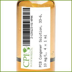 PCB Congener Solution, 33-6, 10 mg/L, 4 x 1 mL