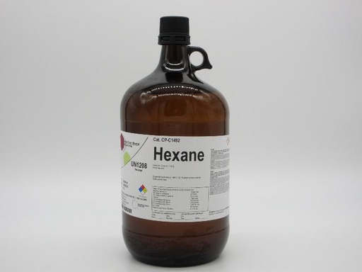 [4290-C1492-4CS] Hexane, >99.9% (>60% n-Hexane), Gradient Grade: for HPLC/GC/pesticide residue analysis, 4 x 4L