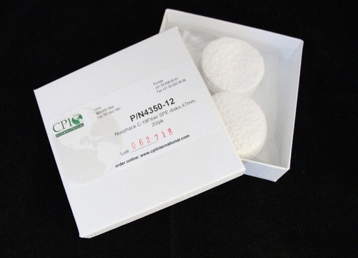 [4350-12] NuPhase™ C-18 SPE Disks, 47mm 