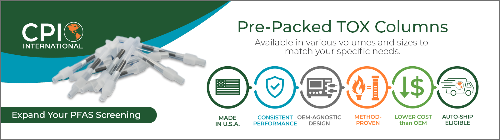 Pre-packed GAC Columns