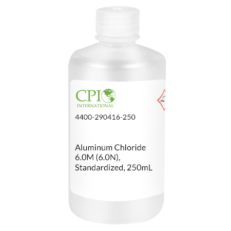 Aluminum Chloride 6.0M (6.0N), Standardized, 100mL