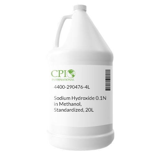 Sodium Hydroxide 0.1N in Methanol, Standardized, 1L
