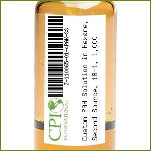 Custom PAH Solution in Hexane, 18-1, 1,000 mg/L