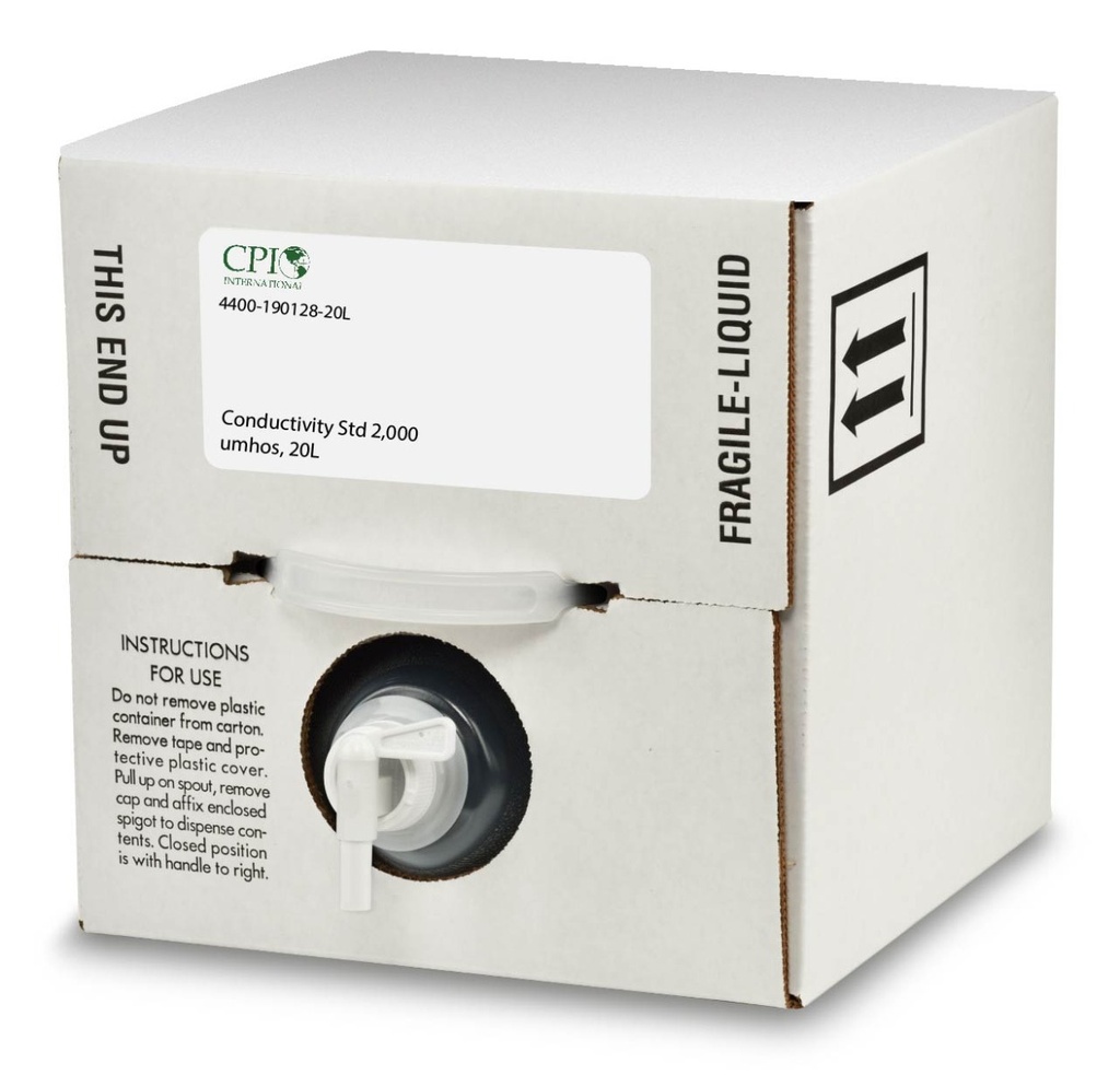 Conductivity Std 2,000 umhos, 500ml