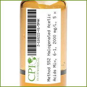 Method 552 Halogenated Acetic Acids Mix, 6-1, 100 mg/L, 1 mL