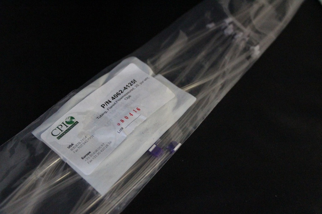 Flared 2-Stop Standard PVC Pump Tubing, blk-wht, 3.18 mm, 12 Pack 