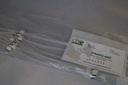 Flared 2-Stop Standard PVC Pump Tubing, wht-wht, 1.02 mm, 12 Pack 