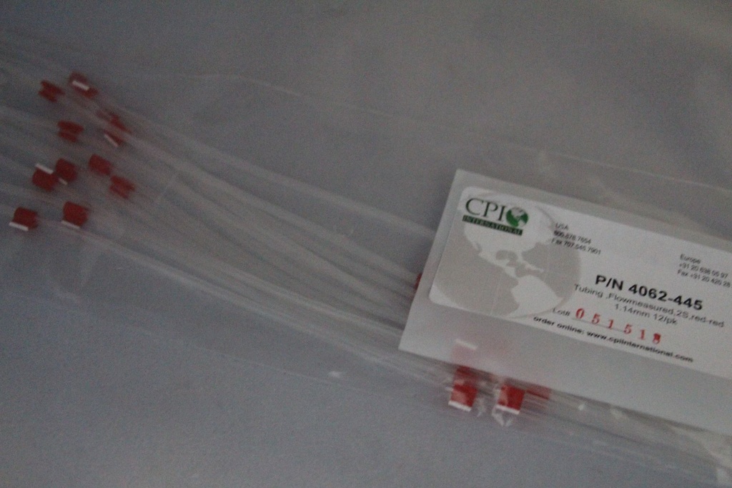 2-Stop Standard PVC Pump Tubing, red-red, 1.14 mm, 12 Pack 