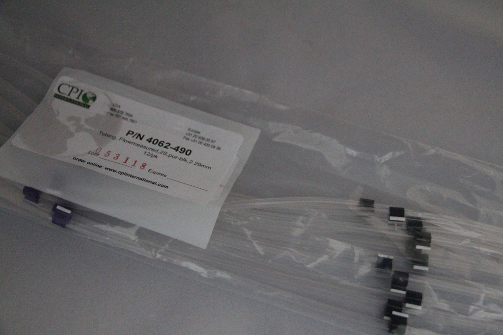 2-Stop Standard PVC Pump Tubing, pur-blk, 2.29 mm, 12 Pack 