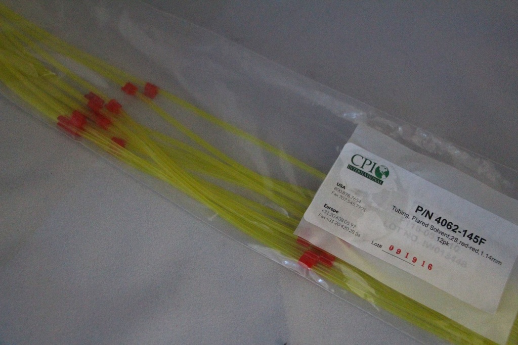 Flared 2-Stop Solvent Resistant Pump Tubing, red-red, 1.14 mm, 12 Pack 