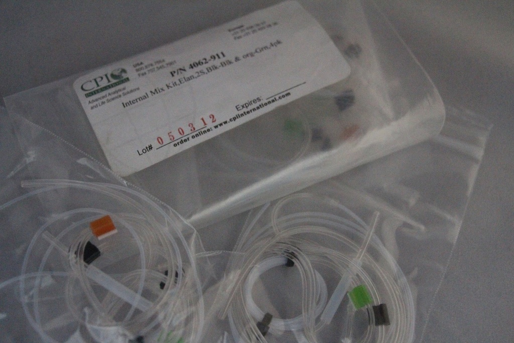 PerkinElmer Elan Internal Mixing Kit, blk-blk & org-grn, 4 Pack