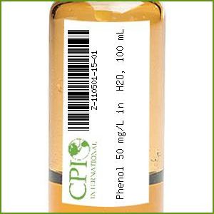 Phenol 50 mg/L in  H2O, 100 mL