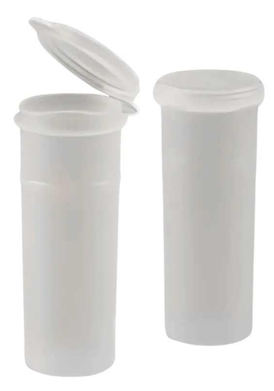 Sample Tubes, ModBlock, 70 mL, Polypropylene, Hinged caps, 400/pk