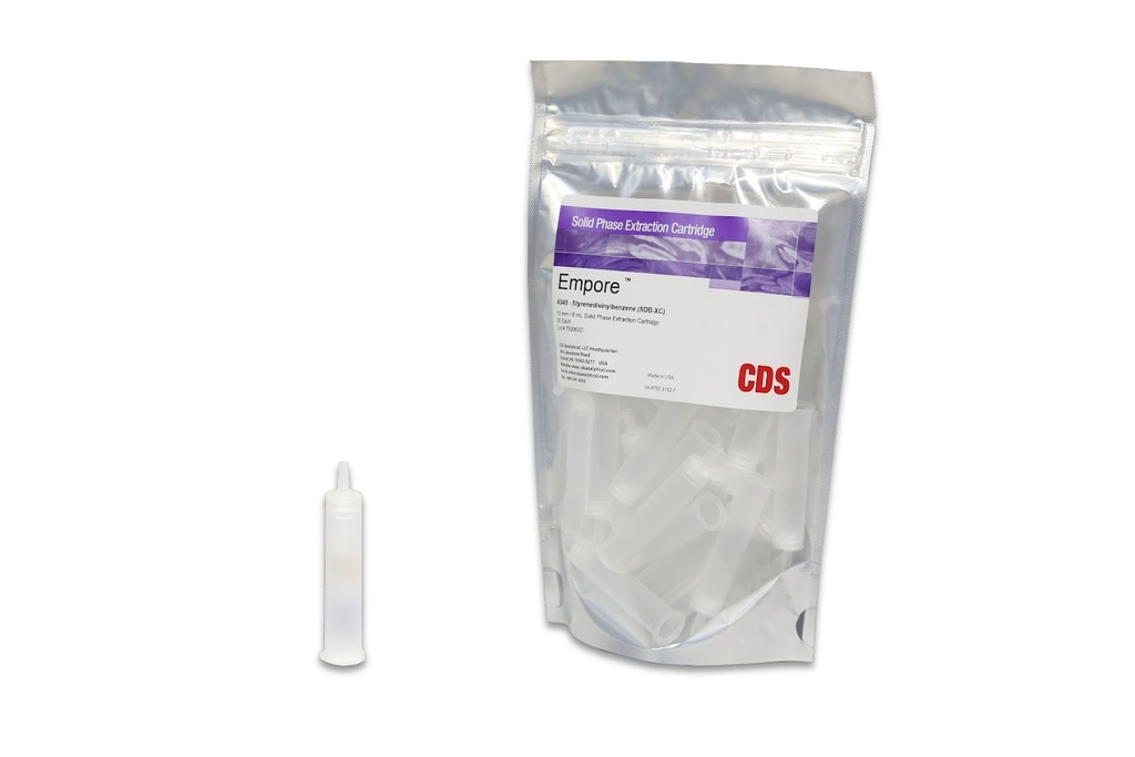 SPE Cartridge, 6mL, Empore SDB-XC, 30/pk