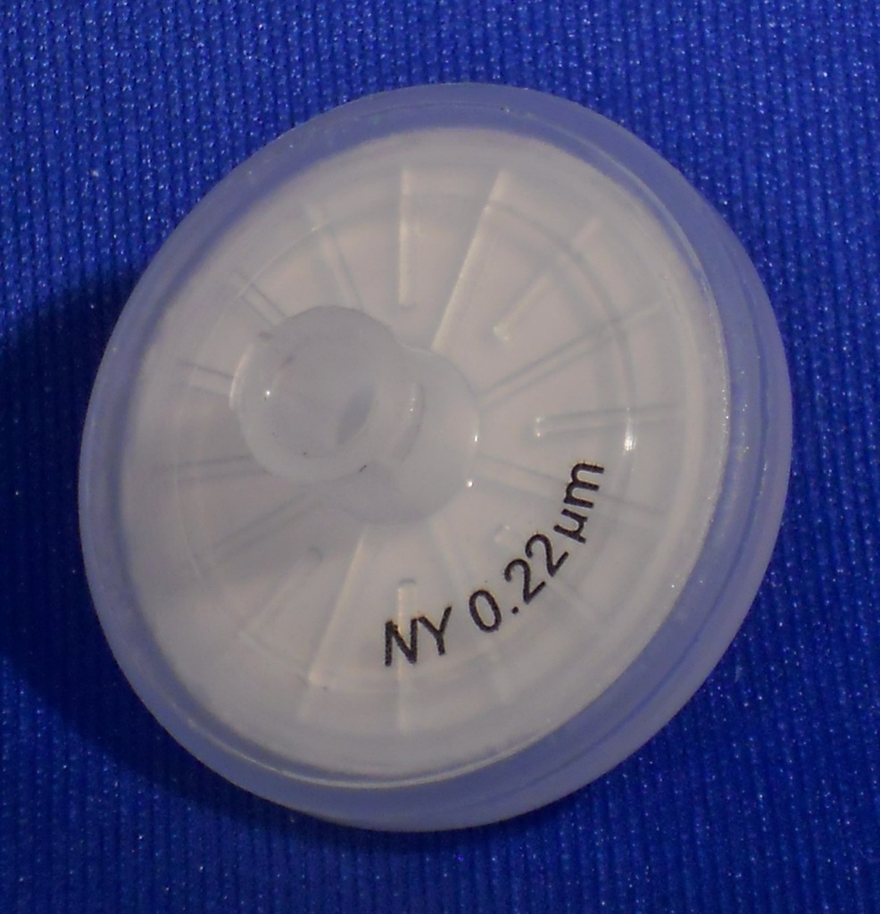 Syringe Filter, 25mm, Nylon 0.22µm, non-sterile, 100/pk