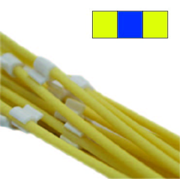 Tubing, Flared 3-Stop Pharmaprene Pump Tubing, Yel/Blu/Yel, 1.52mm ID, 12/pk