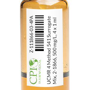 UCMR 4 Method 541 Surrogate Mix, 2-1866, 500 mg/L, 4 x 1 mL