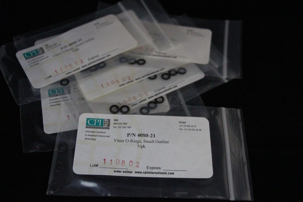 Viton O-Rings, Small Outline 5/pk