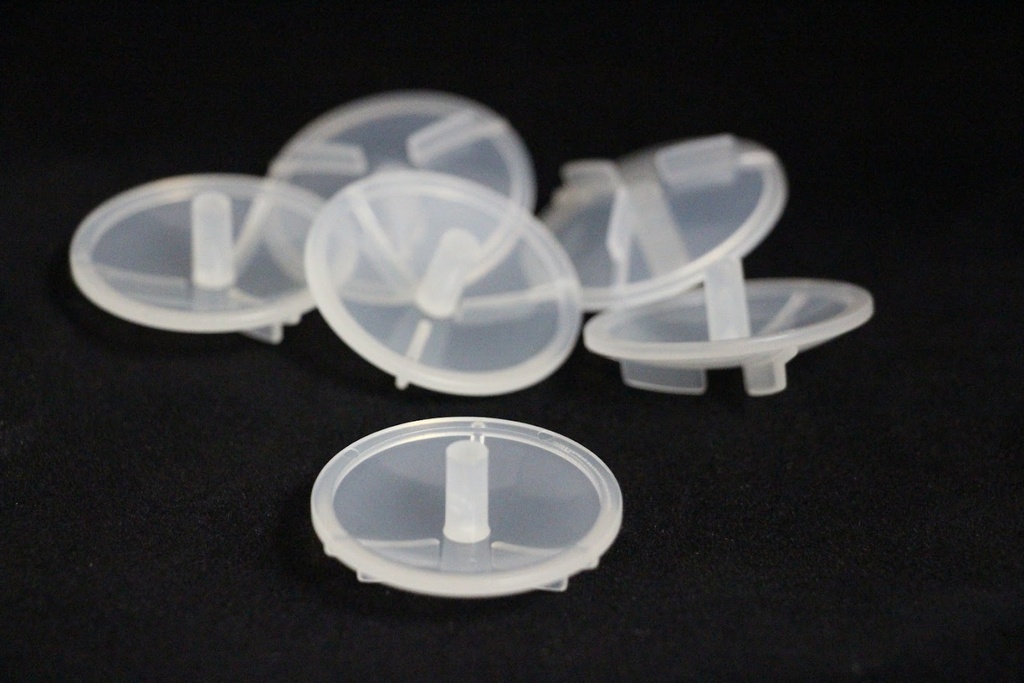 Watch Glass for 50mL Digestion Tubes, Disposable, Polypropylene, 1000/pkg