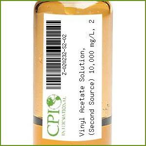 Vinyl Acetate Solution, (Second Source) 10,000 mg/L, 2 x 0.6 mL