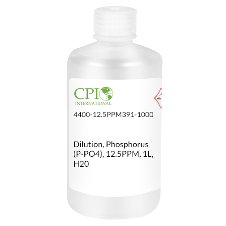 Phosphorus (P-PO4), 12.5 μg/mL, H2O, 1 L