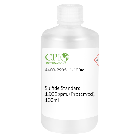 Sulfide Standard 1,000ppm, (Preserved)
