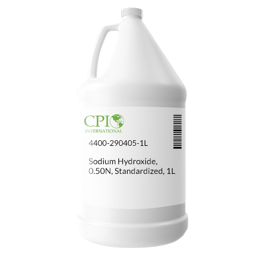 Sodium Hydroxide, 0.50N, Standardized