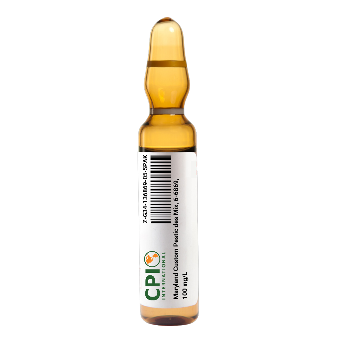Maryland Custom Pesticides Mix, 6-6869, 100 mg/L