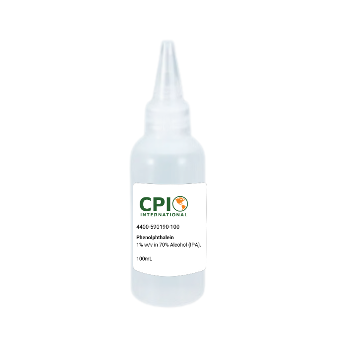 Phenolphthalein 1% w/v in 70% Alcohol (IPA), 100mL