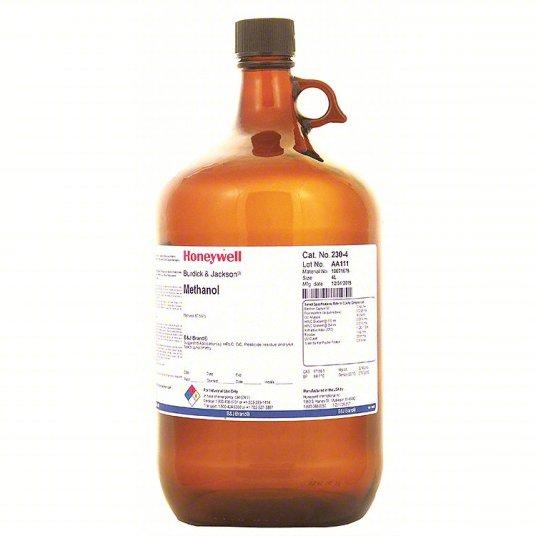 Methanol, LC-MS Grade, >99.9%, 4 x 4L