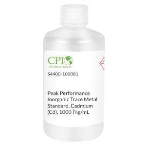 Peak Performance Inorganic Trace Metal Standard, Cadmium (Cd)