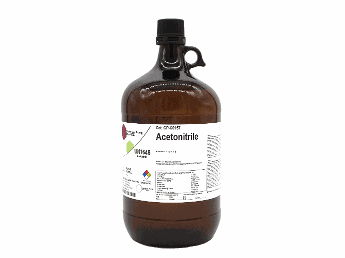 Acetonitrile, HPLC grade, >99.9%, 4 x 4L