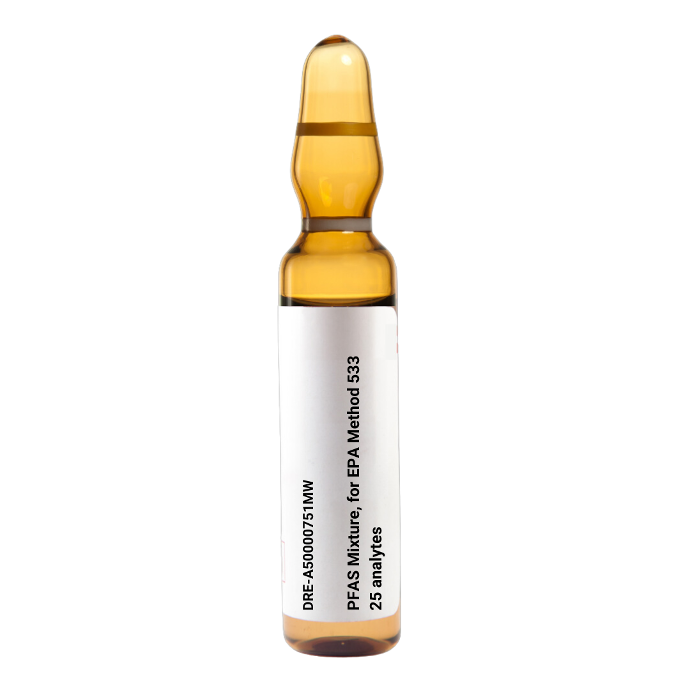 PFAS Mixture, EIS Labelled PFAS, for EPA Method 1633, 24 analytes, 0.25 - 5 µg/mL, 1 mL