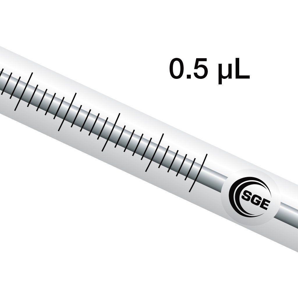 0.5 µL NanoVolume PerkinElmer Syringe with 7 cm 0.63 mm OD Cone Tipped Needle