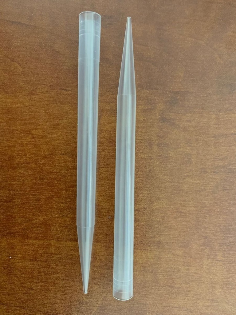 1-5 mL Pipette Tips, Clear, Straight-body, Bulk, 500/pk