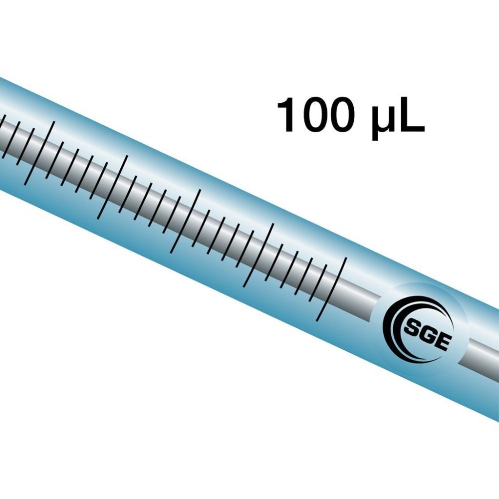 100 µL Fixed Needle CTC Syringe with GT Plunger & 5 cm 0.47 mm OD Cone Tipped Needle