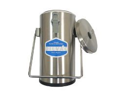 1Ltr. Stainless Steel Cased Dewar Flask with Lid Clips and Handle