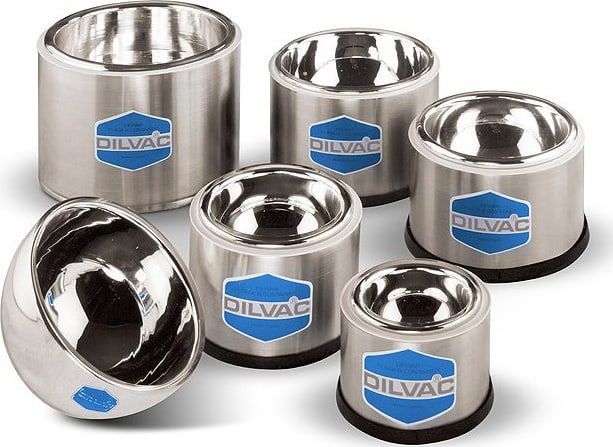 1Ltr. WideTop-Shallow Stainless Steel Cased Dewar Flask