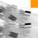 2-Stop Standard PVC Pump Tubing, org-wht, 0.64 mm, 12 Pack 