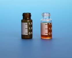 2.0mL Amber R.A.M.™ Vial, 12x32mm, with White Graduated Spot, 9mm Thread, 1000/pk