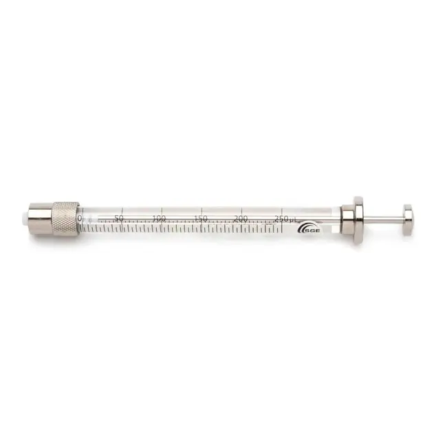 2.5 mL fixed Luer Lock syringe, GT plunger