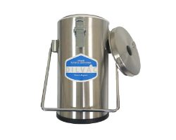 2Ltr. Stainless Steel Cased Dewar Flask with Lid Clips and Handle