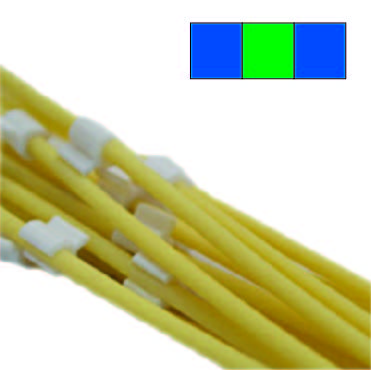 3-Stop Solvent Resistant Pump Tubing, blu-grn-blu, 1.75 mm, 12 Pack 